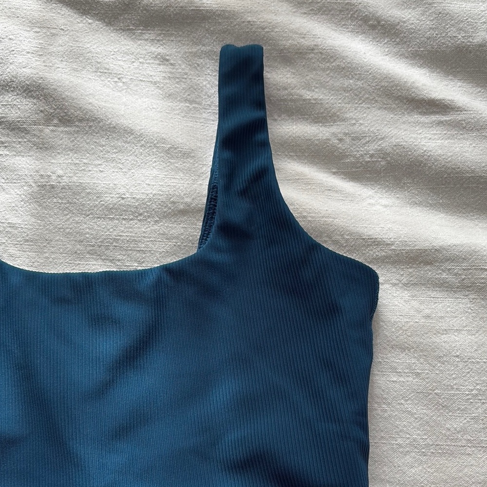Skechers Teal Athletic GO FLEX RIB Longline Bra/Crop Top - M - Picture 9 of 10